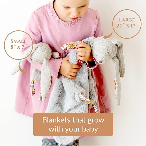 NEW Handmade Lovey Security Blanket Gift Set - Picture 3 of 6